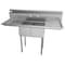 Koolmore 2 Compartment Stainless Steel NSF Commercial Kitchen Prep & Utility Sink SB121610-16B3 - alternate 9